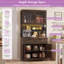 Armoire de rangement pour garde-manger de 71 po avec support pour micro-ondes-2066473904