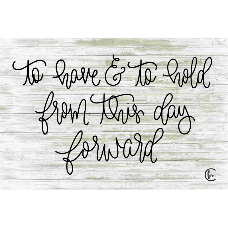 «To Have and To Hold» - Art textuel, H 8 po x l 12 po, No, Toile tendue