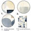 «Circle Matrix Watercolor», impression rétro sur fond bleu délavé-234272907-234272902