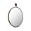 Cameo Mirror Aged Brass