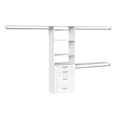 Hanging Tower with Top Shelves and Traditional Drawers