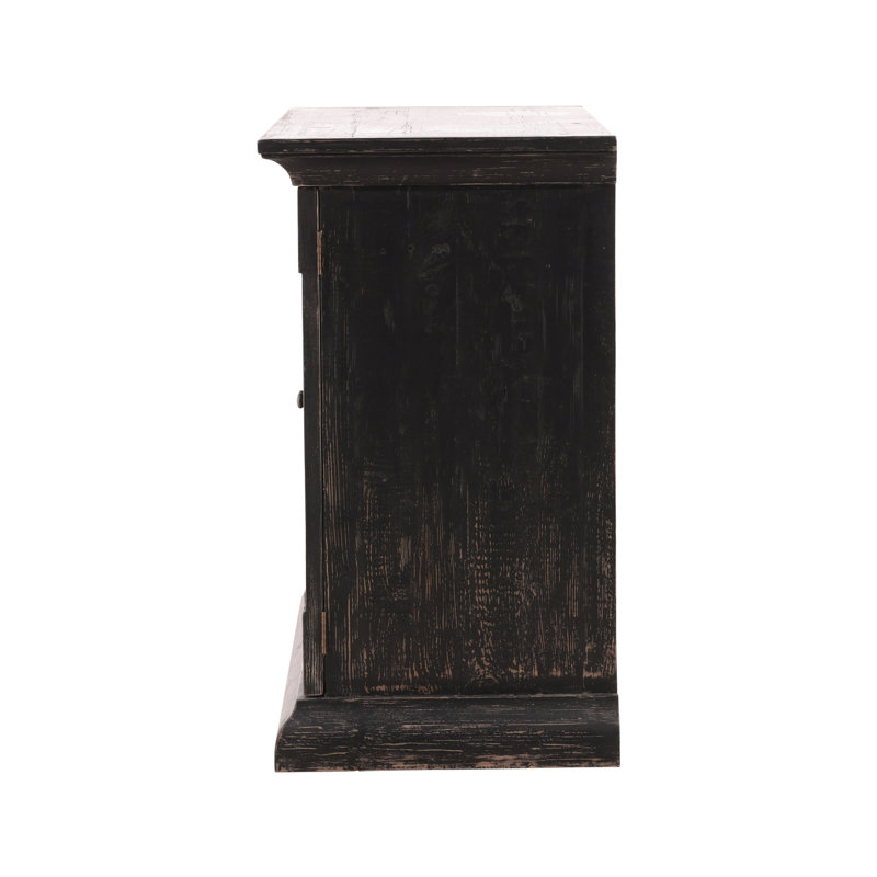 Furniture Classics Chet Reclaimed Pine Glass Door Cabinet
