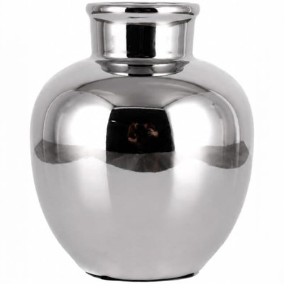Ceramic Rounded Table Vase with Narrow Opening