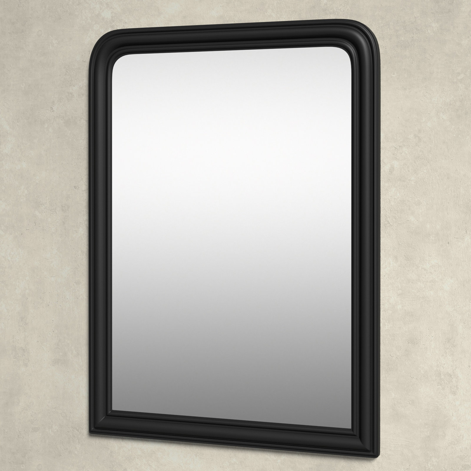 Sarla Wood Arch Mirror, Black