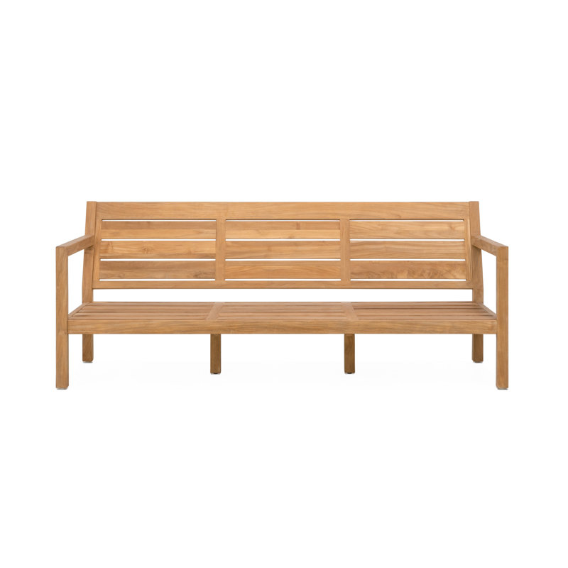 Classic Teak Sofa - Charcoal, White
