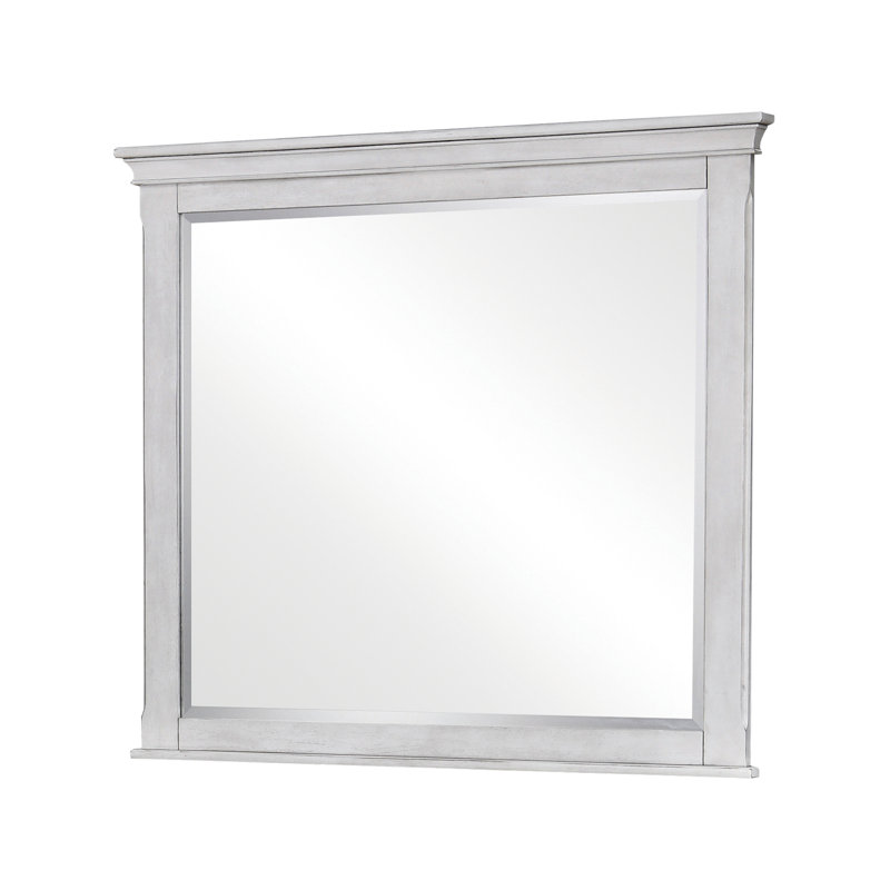 Miroir rectangulaire pour commode en bois