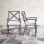 Chaise de terrasse avec coussin Sybil