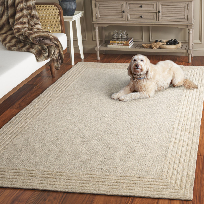 Tapis en laine et coton touffeté à la main Keldyn, Rectangle de 5 pi x 8 pi