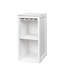 Armoire à vin blanc avec tablettes pour garder votre salle de travail propre et bien rangée pour les repas - option de couleur