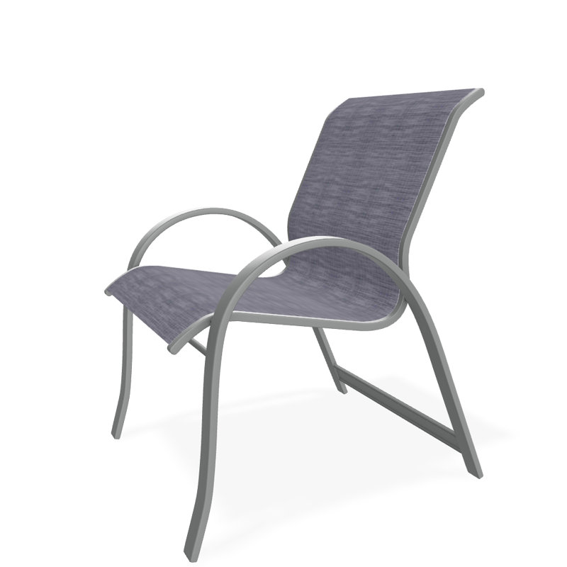 Aruba 1 Outdoor Dining Armchair, Graphite