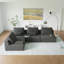 Canapé modulaire surdimensionné surdimensionné, ensemble de canapé de plancher Boucle de luxe, canapé convertible compressé, canapé spacieux rempli de mousse pour le salon, combinaison libre, 3 couleurs-2029190832-2028729383