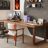 Nut-brown Rectangular Solid Wood writing desk-118619002