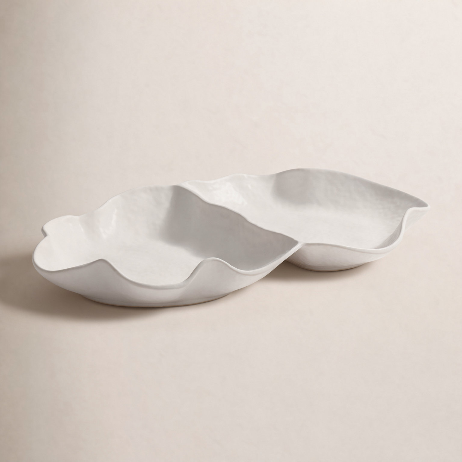 Ceramic Sectioned Condiment Bowl