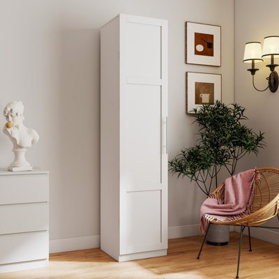Kitchen Pantry Cabinet, White Freestanding Buffet Cupboards Sideboard with Doors & Shelves, Kitchen Pantry Storage Cabinet for Kitchen, Living Room an by Ebern Designs