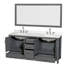 Meuble-lavabo double 72 po avec plateau en quartz et miroir Sheffield-100481679-100481681-100500549