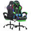 Fauteuil de jeu avec haut-parleurs Bluetooth et lumières à DEL RVB Fauteuil de jeu vidéo de massage ergonomique avec repose-pieds à haut dossier avec support lombaire-1877055635