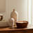 Jeimi Sculpted Acacia Wood and Wax Multi-Wick Candle with Carved Oval Vessel and Artisan-Inspired Design for Decorative Ambiance and Natural Texture in Contemporary Indoor Decor Settings-89104224