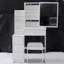Petit meuble-lavabo 29,2 po avec tabouret de chevet et tabouret rembourré-1537157271