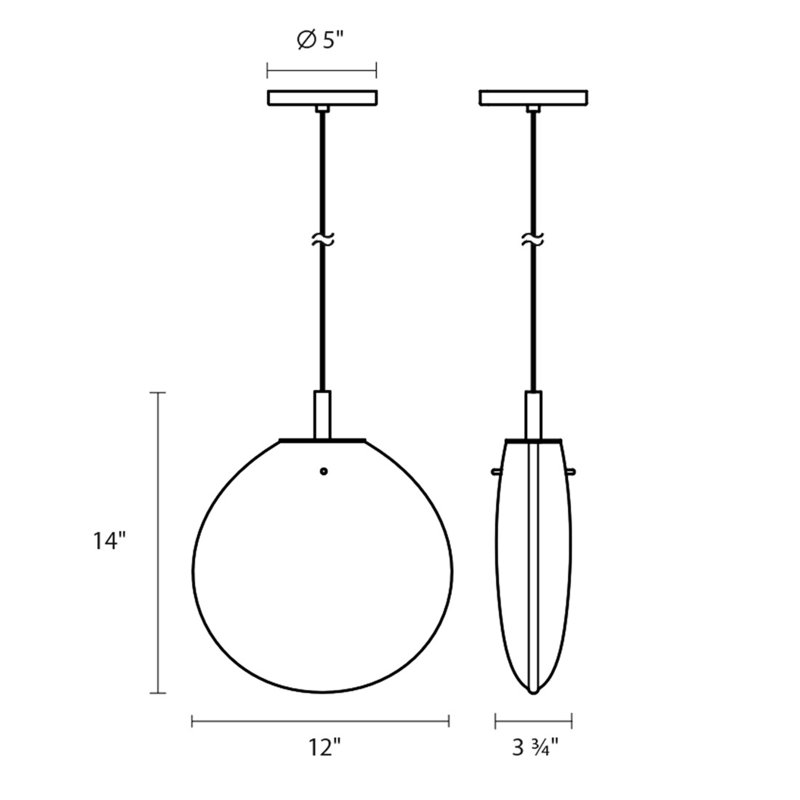 Cantina 1 - Light Satin Black Single Pendant, 14" H x 12" W x 3.75" D, Smoke Fade