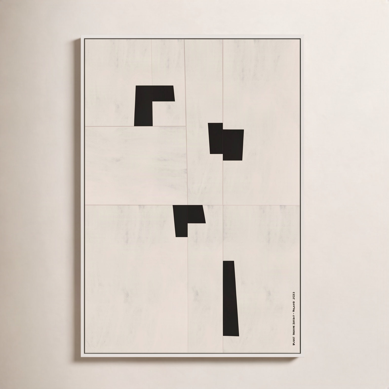 Scattered 1 by Romina Gadler, White Canvas Framed, 30" H x 21" W
