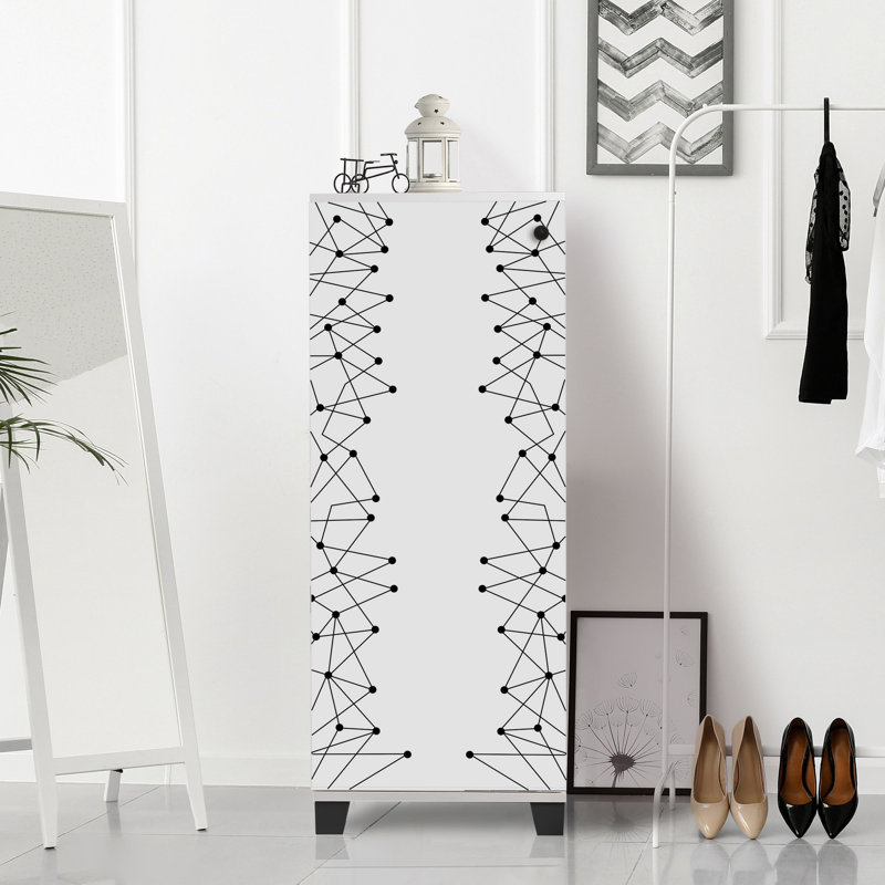 16 Pair Shoe Storage Cabinet