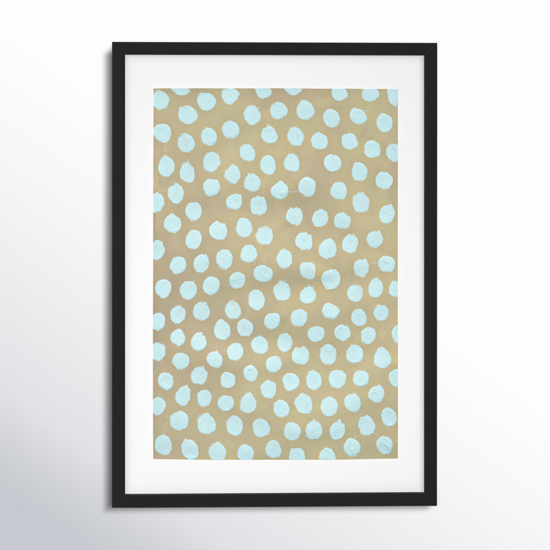 Cloud On Khaki Painting by Michela Sorrentino, Black, 20" H x 14" W x 1.25" D