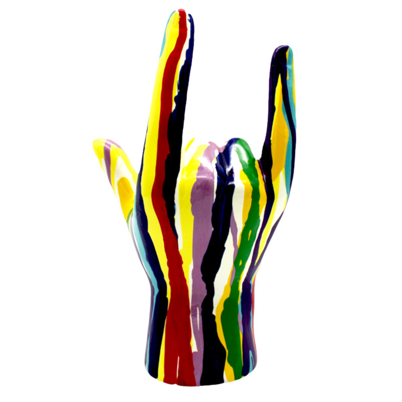 Aimilios Graffiti I Love You hand Tabletop - 9" tall