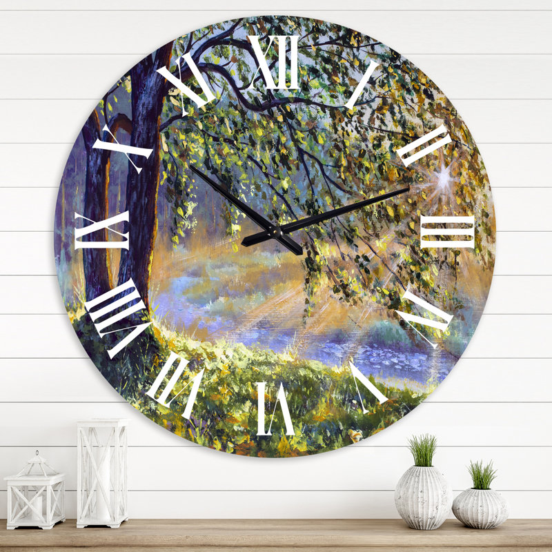 Horloge murale arbre, Surdimensionné
