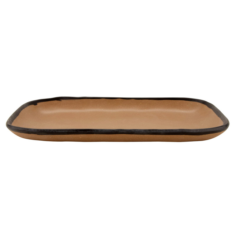  Assiette plate en mélamine 12 po, 12 pièces, Beige