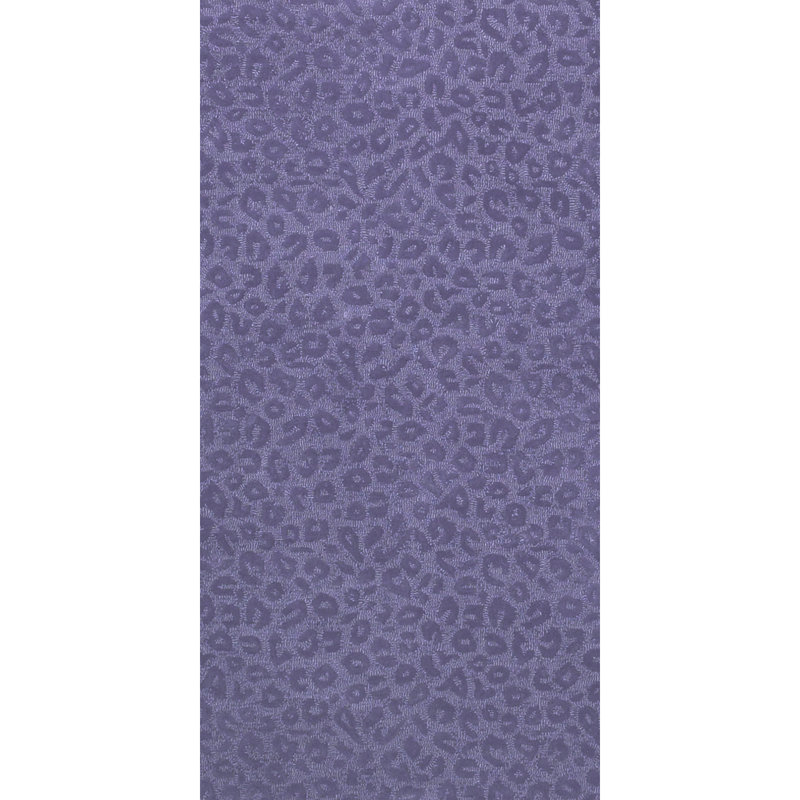  Tapis en laine touffeté à la main Leopardess Lavender, Tapis de couloir 2 pi 6 po x 5 pi