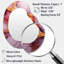 Higden - Marbre abstrait en métal Art Decor - Miroir mural moderne asymétrique