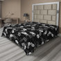Gris anthracite, gris, blanc / floral 4