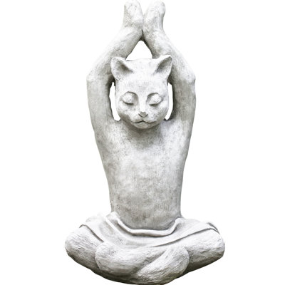 Yoga Cat Statue