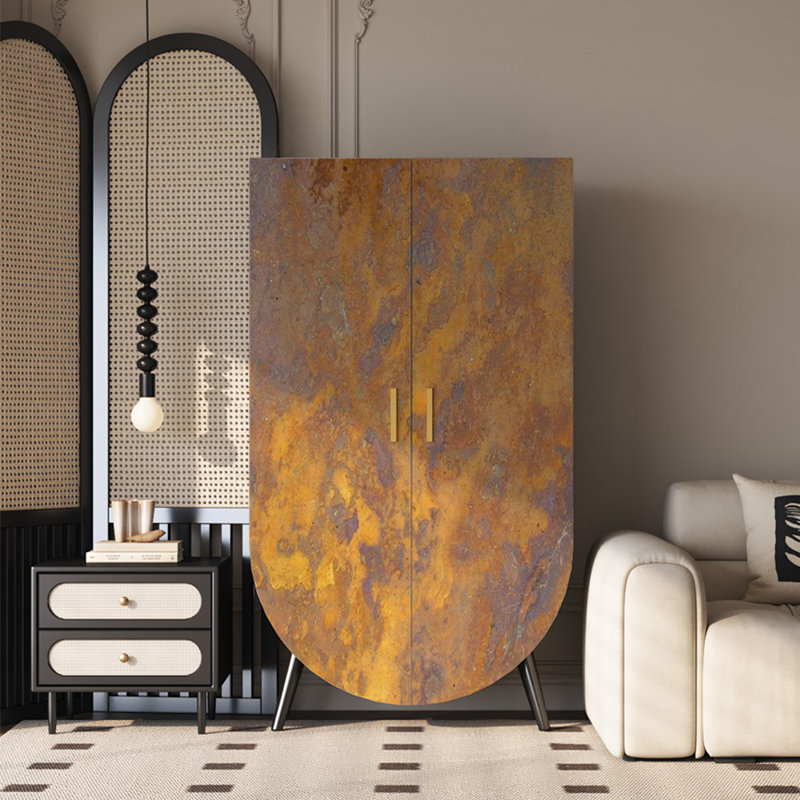 Home solid wood light luxury wardrobe