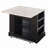 Fusunbao Large Kitchen Island With Storage & Power Outlet, Drawer, Adjustable Shelves, Side Open Compartments, And Drop Leaf,island Table For Kitchen With Footrest,black