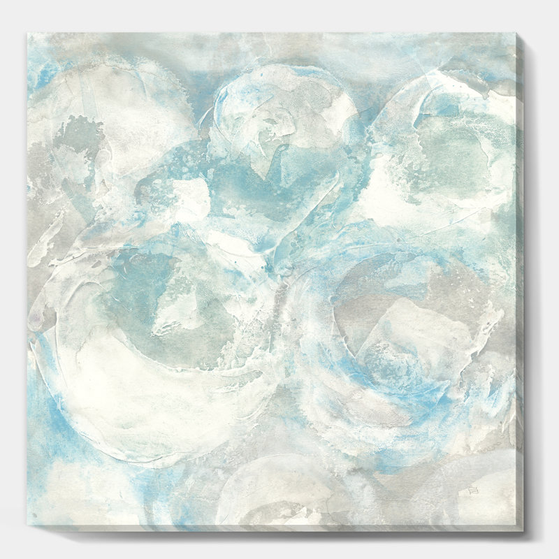«Pale Blue Shade III», reproduction d'art sur toile tendue, H 16 po x l 16 po x p 1 po
