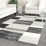Kazlyn Retro Performance Abstract Rug
