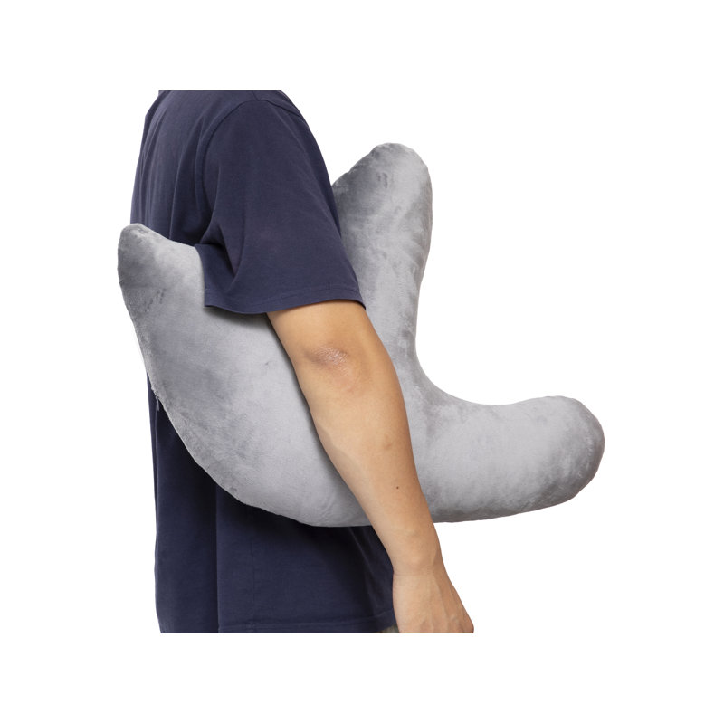 Oreiller de soutien ferme en mousse à mémoire de forme Cheer, gris