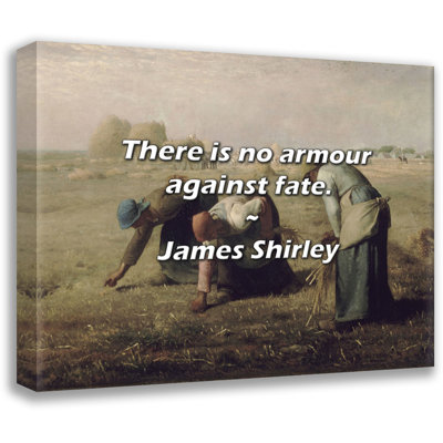 James Shirley Quote: There is no armour against fate.
