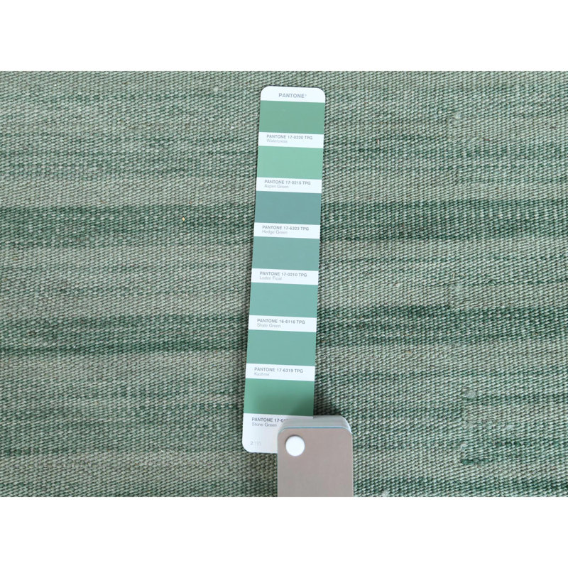 Jahnasia One-of-a-Kind Rectangle 6'1" X 9'1" New Age Wool Area Rug in