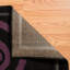 Tapis noir / mauve à motif abstrait Bailes-1708547882