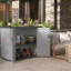 Coffre de terrasse en plastique gris tourterelle 130 gallons Suncast