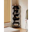 Armoire de coin simple et moderne en bois massif