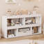 Armoire de rangement pour enfants avec 5 cubes et tiroir, organisateur de bibliothèque en bois pour salle de jeux, chambre d'enfant et salle de classe