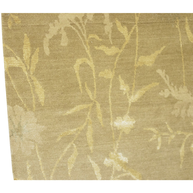Handmade Silk and Wool Area Rug