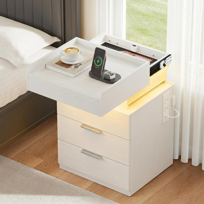 45 cm W Bedside Table