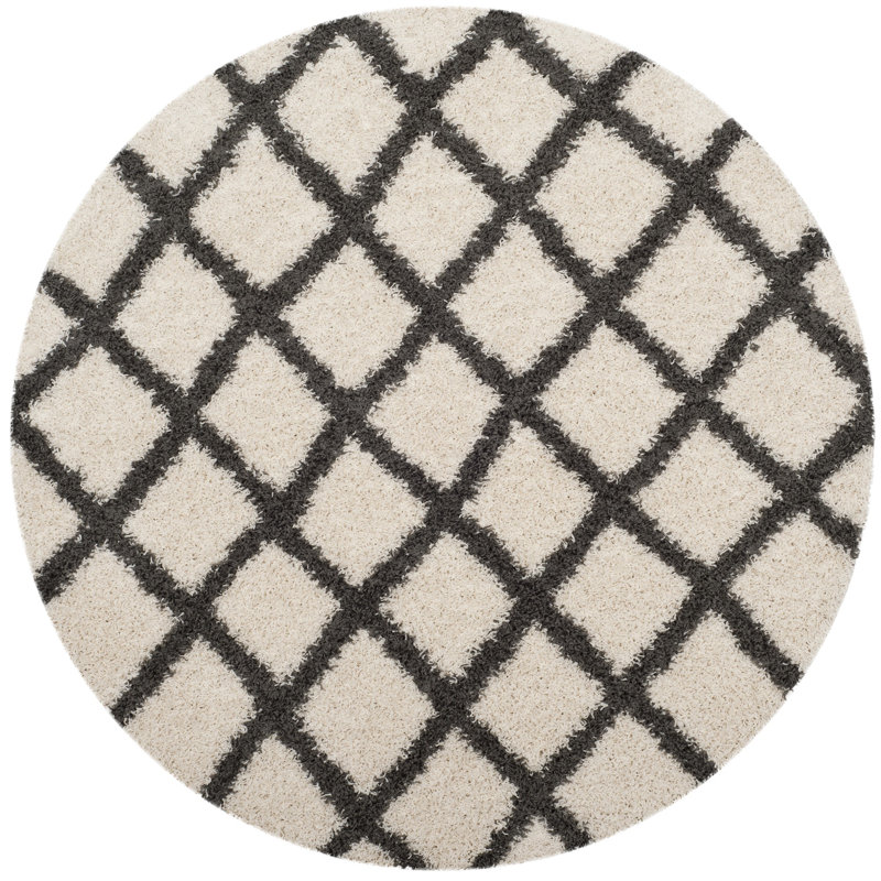 Attitash Sgd-Dallas Shag Performance Geometric Rug, Round 6'