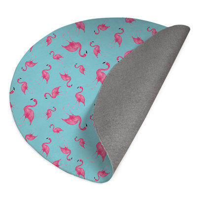 Summer Flamingo Outdoor Rug