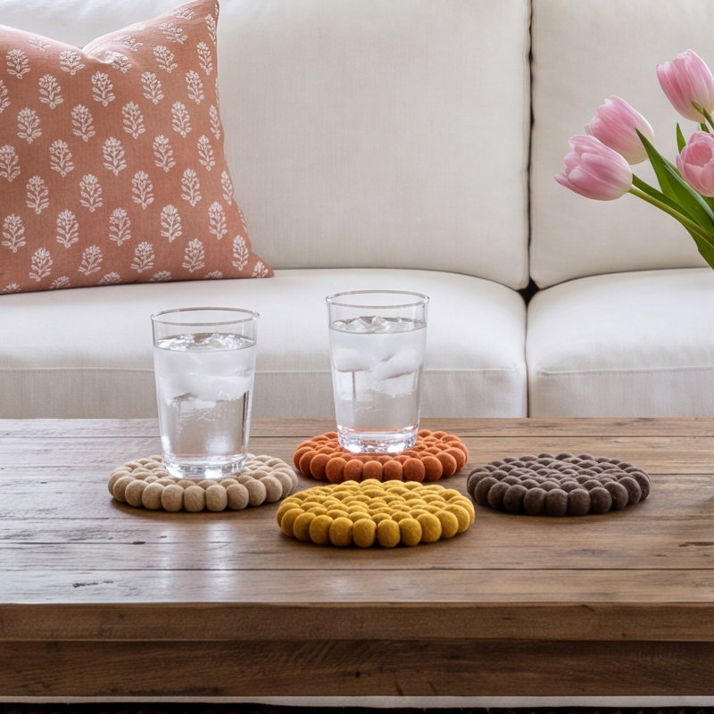 Round 4 Piece Coaster Set