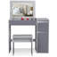 Blerina Dressing Table with Mirror